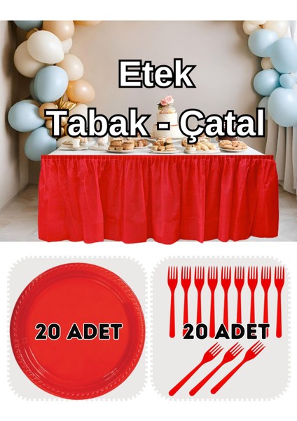 Masa Eteği - Tabak - Çatal