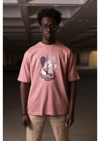 Bisiklet Yaka %100 Pamuklu Önü Baskılı Oversize (Geniş Model) T-Shirt fiyatları