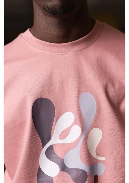 Bisiklet Yaka %100 Pamuklu Önü Baskılı Oversize (Geniş Model) T-Shirt modelleri