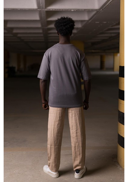 Bisiklet Yaka %100 Pamuklu Önü Baskılı Oversize (Geniş Model) T-Shirt fırsatları