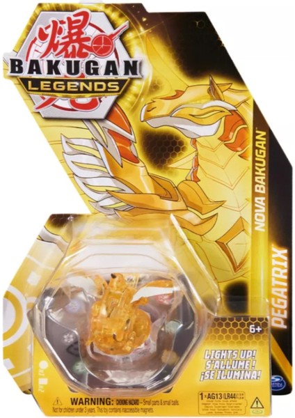 Bakugan Legends Nova Bakugan - Işıklı Sarı Pegatrix Özel Figür - 1 Adet