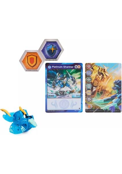 Bakugan Evolutions Platinum Series Blue Sharktar - 1 Adet