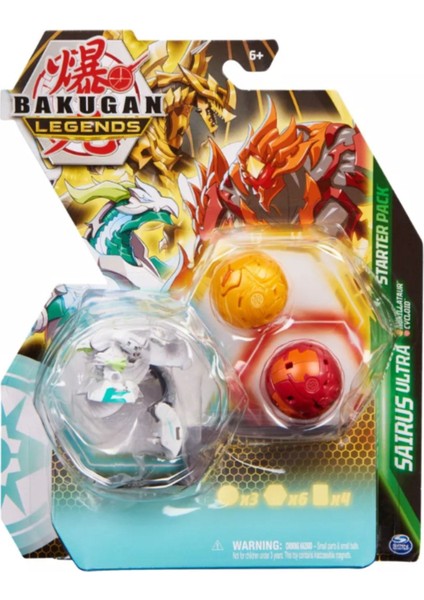 Bakugan Legends Starter 3 Lü Sairus Ultra ile Auxillataur ve Cycloid