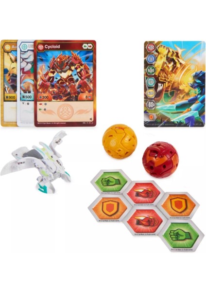 Bakugan Legends Starter 3 Lü Sairus Ultra ile Auxillataur ve Cycloid