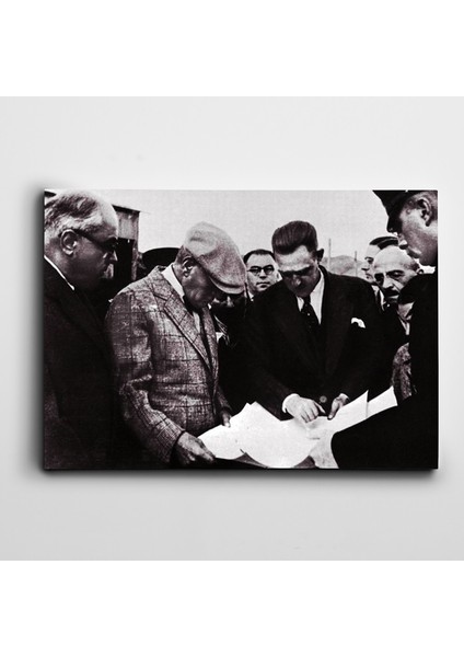 Atatürk Ergani Bakır Madeninde Kanvas Tablo