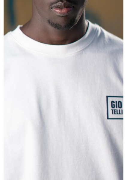 Bisiklet Yaka %100 Pamuklu Küçük Baskılı Oversize (Geniş Model) T-Shirt indirimleri