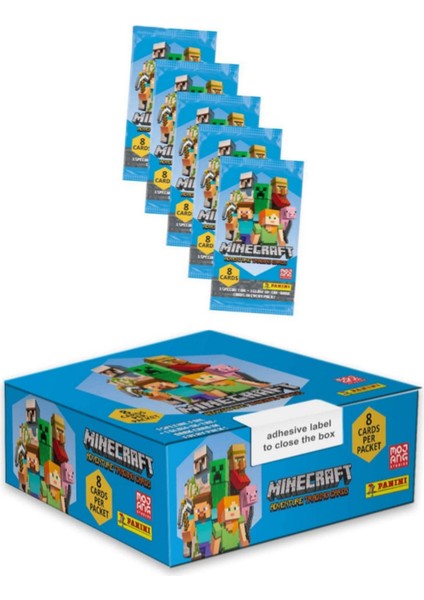 Panini Minecraft Trading Kart - 5 Paket