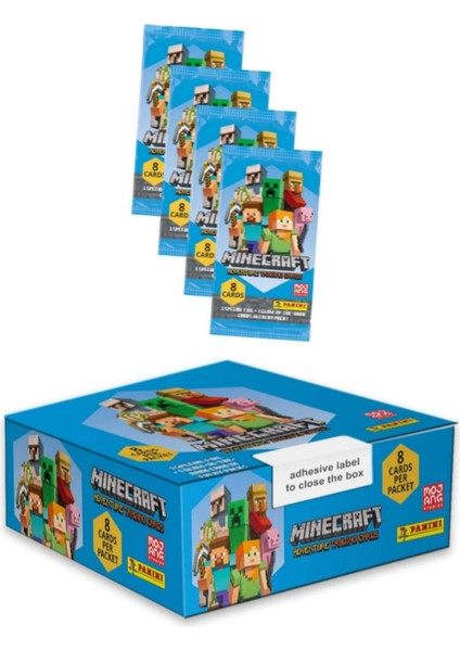Panini Minecraft Trading Kart - 4 Paket