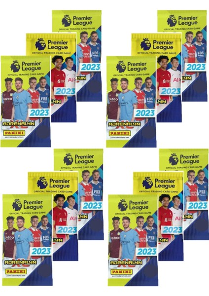 Panini Premier League 2022 - 23 Trading Card - Ingiltere Premier Ligi Futbolcu Kartları ( 12 Paket)