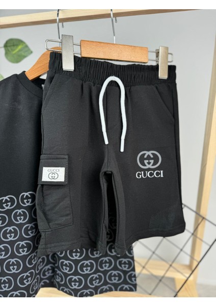 Gucci Yazlık Erkek Çocuk Şortlu Ikili Takım