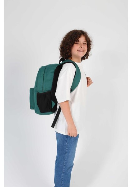 Casual Okul Sırt Çantası Petrol K1617 modelleri