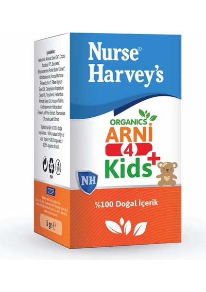 Nurse Harvey's Organics ARNI4KIDS 5 gr