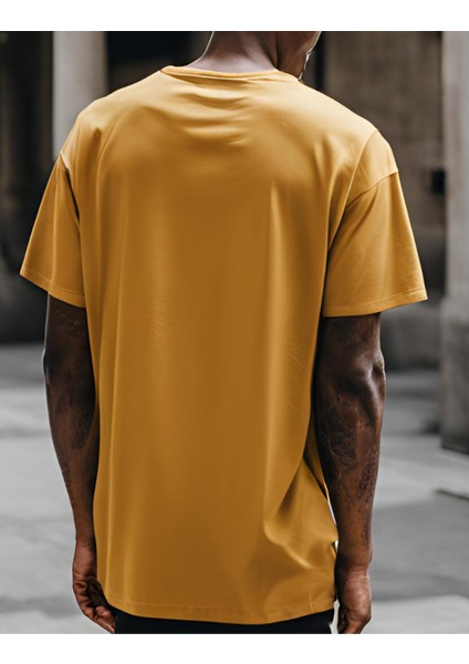 Capture Hardal Sarı Oversize T-Shirt %100 Pamuklu Unisex Tişört fiyatları
