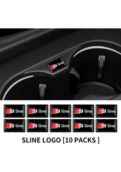 Audı S Line Logo Stıcker (10 Adet)