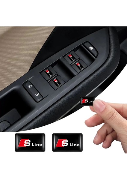Audı S Line Logo Stıcker (10 Adet)