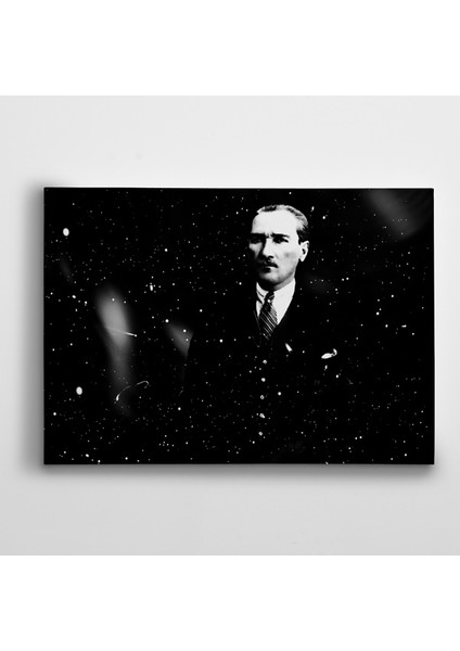 Atatürk ve Kar Kanvas Tablo