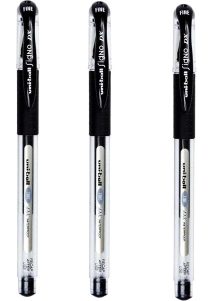 Uniball. Signo Dx Fine 0 7 Jel Kalem Siyah Üç Adet