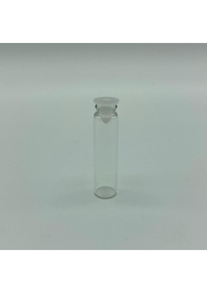 2 ml Mini Test Şişesi , 2 cc Plastik Tıpalı Cam Şişe , Test Şişesi x 20 Adet