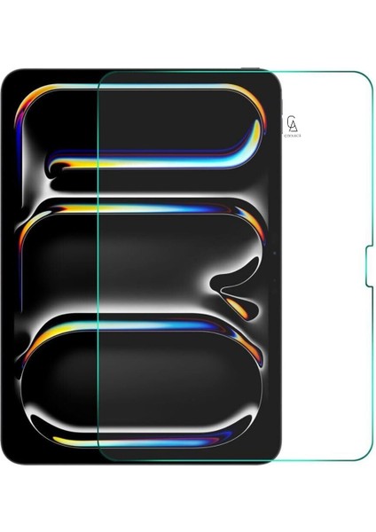 iPad Pro 11 Inç 2024 M4 (A2836-A2837) ile Uyumlu Temperli Kırılmaz Cam Ekran Koruyucu