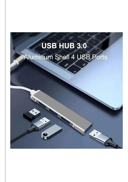 Type-C USB 3.1 Den 4 Adet USB 3.0 Hub Otg Çoğaltıcı Adaptörü