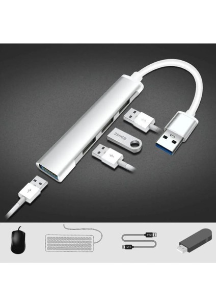 Type-C USB 3.1 Den 4 Adet USB 3.0 Hub Otg Çoğaltıcı Adaptörü