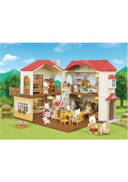 Sylvanian Families Kırmızı Çatılı Işıklı Şehir Evi