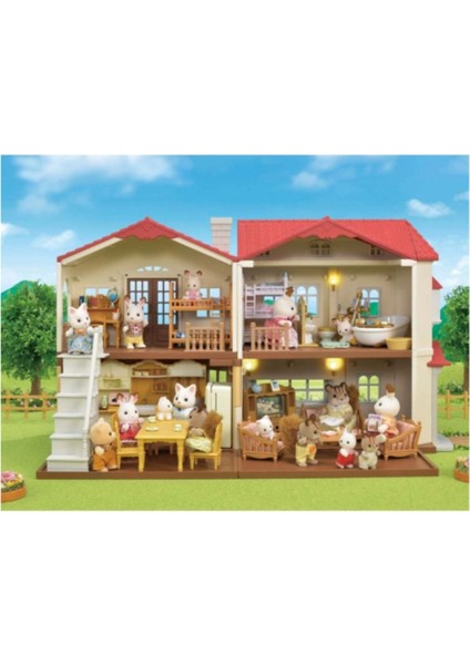 Sylvanian Families Kırmızı Çatılı Işıklı Şehir Evi