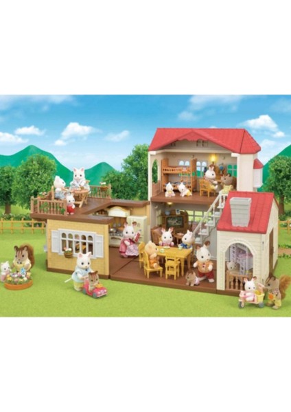 Sylvanian Families Kırmızı Çatılı Işıklı Şehir Evi