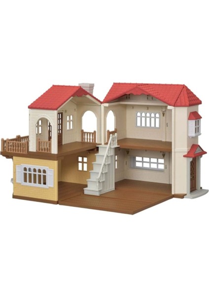 Sylvanian Families Kırmızı Çatılı Işıklı Şehir Evi