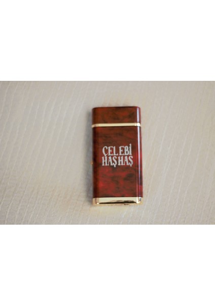 Çakmak Kişiye Özel Isim Yazılı ve Mdf Tasarım Kutulu 35