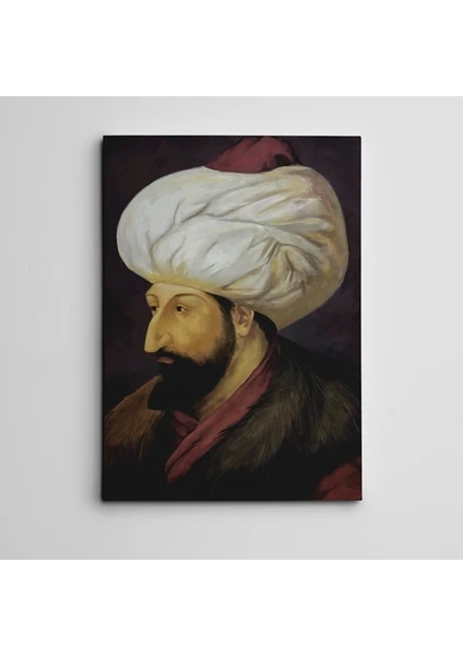 Fatih Sultan Mehmet Portre Kanvas Tablo