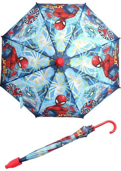 Spiderman Crime Fighter Pvc Koruma Kılıflı Çocuk Şemsiyesi - 3 - 12 Yaş Arası Çap : 85 cm