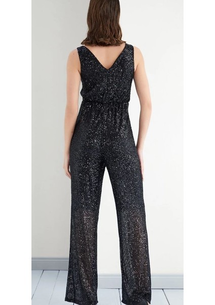 Kadın Payet Kolsuz Maksi Geniş Paça Tulum fiyatları