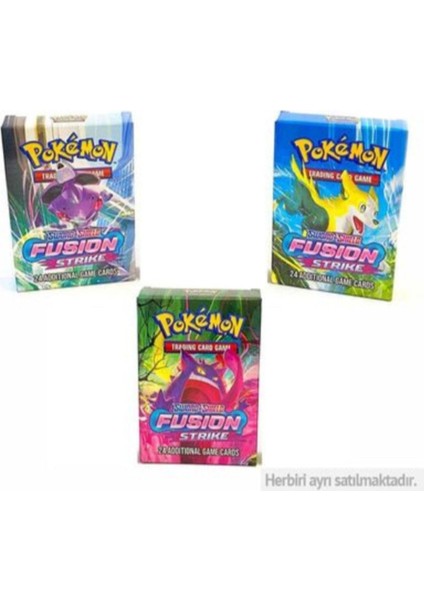 Pokemon Fusion Strike Tcg Starter Kart 24 Lü 1 Adet Gönderilir fırsatları