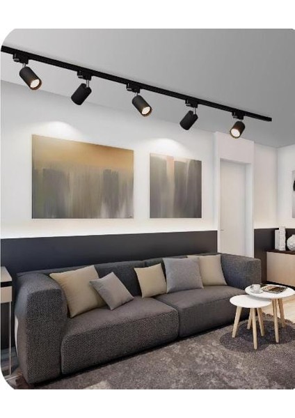 Mylights Beşli LED 2mt Ray LED Spot Küre LED Avize LED Spot Panasonıc Ampullü