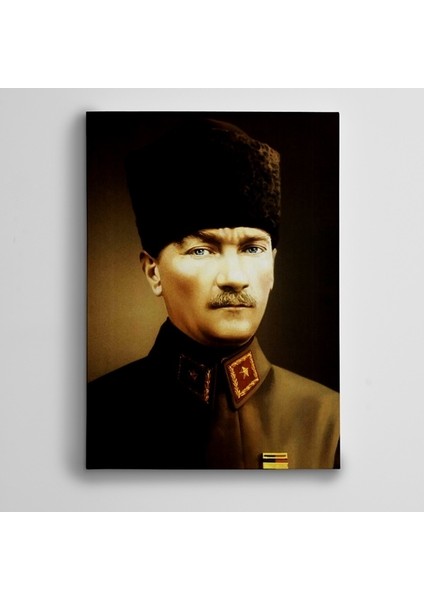 Atatürk Şayap Kalpak Kanvas Tablo