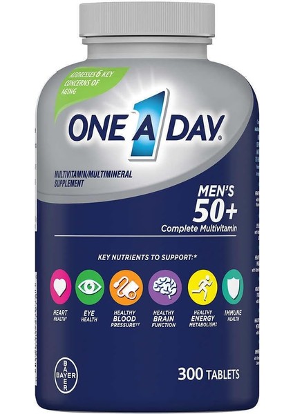 One A Day Multivitamins For Men's +50 300 Tablet