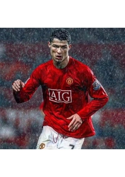 Manchester United 2007/2008 Cristiano Ronaldo Uzun Kollu Forması
