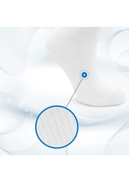 3'lü Beyaz Ankle Spor Çorap modelleri