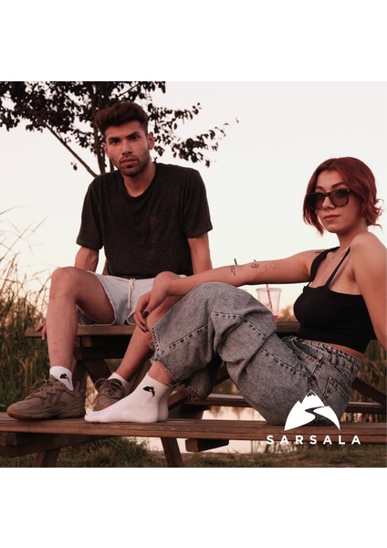 3'lü Beyaz Ankle Spor Çorap