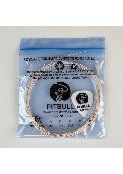 Pitbull Strings Mutant Seri Kararmaya Karşı Dayanıklı Coated Klasik Gitar Teli + Pena Mcg