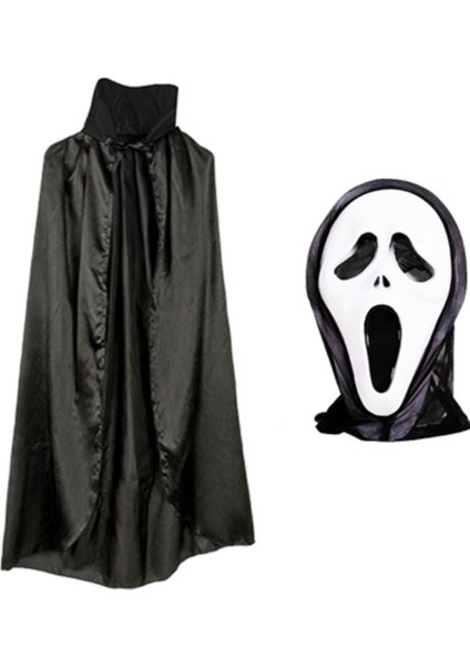 Çığlık Scream Maske ve Pelerinli Kostüm Seti 120 cm modelleri