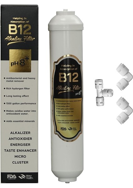 Su Arıtma Cihazı Alkali B12 Filtre Ph 8+ (Tüm Cihazlarla Uyumludur)