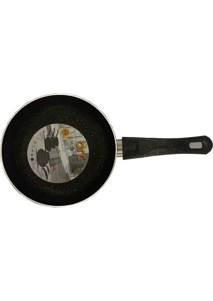 Granit Tava 3 Lü Çeyiz Seti (20- 24 - 28 cm ) - Siyah Yanmaz , Yapışmaz , 3 mm 1.kalite