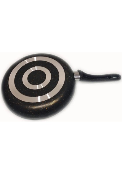 Granit Tava 3 Lü Çeyiz Seti (20- 24 - 28 cm ) - Siyah Yanmaz , Yapışmaz , 3 mm 1.kalite