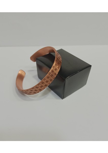 Yaşam Çiçeği Motifli Bakır Bileklik LZRB0003-3 fiyatları