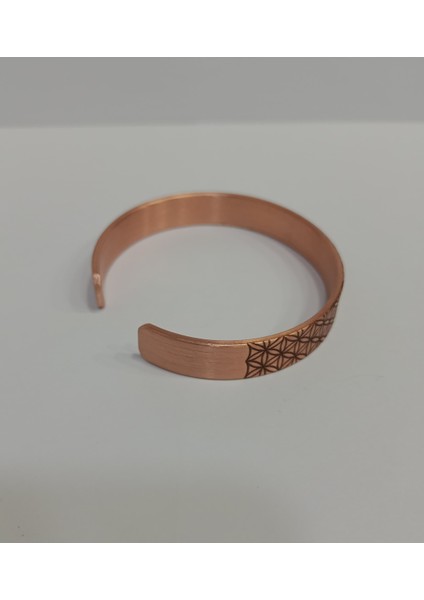 Yaşam Çiçeği Motifli Bakır Bileklik LZRB0003-3 modelleri