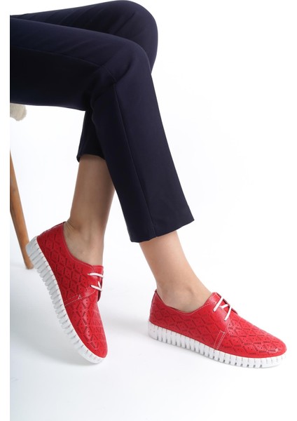 ARTI ARTI AYAKKABI Deri Ortopedik Hassas Ciltler Için Çok Yumuşak Kırmızı Kadın Ayakkabı fırsatları