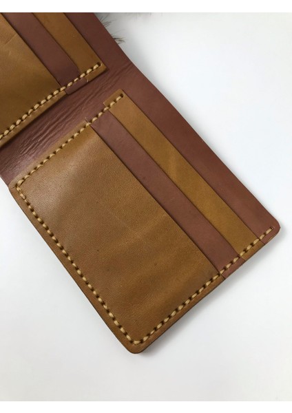 Deri Erkek Cüzdan Kahverengi - Bordo Renk fiyatları