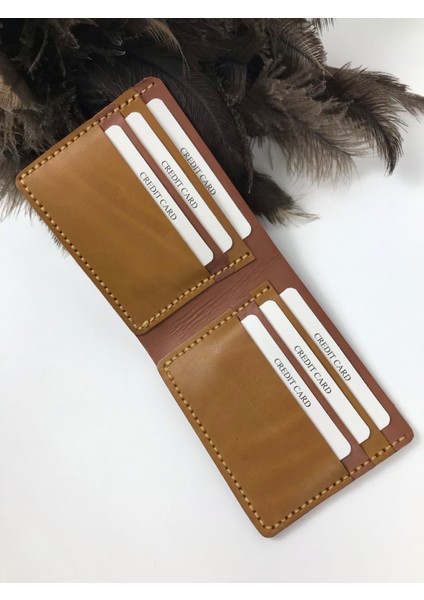 Deri Erkek Cüzdan Kahverengi - Bordo Renk fırsatları